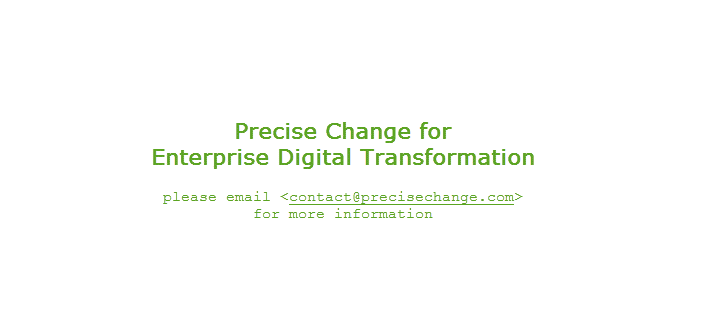 Welcome to Precise Change for Enterprise Digital Transformation